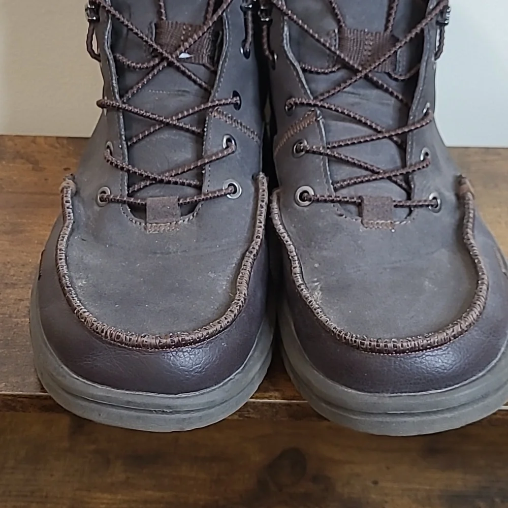 Hey Dude Dark Brown BRADLEY Classic Boots size 12
